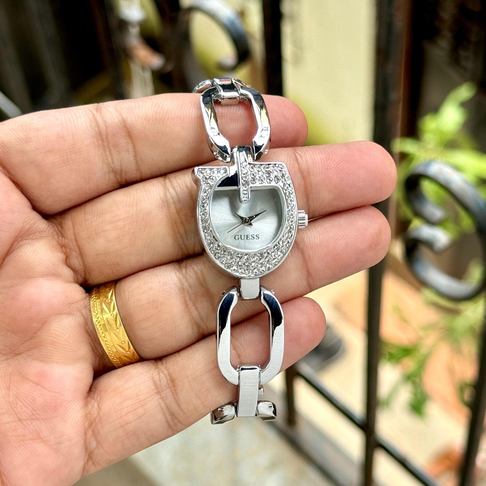 Gues_s baby fly silver diamond