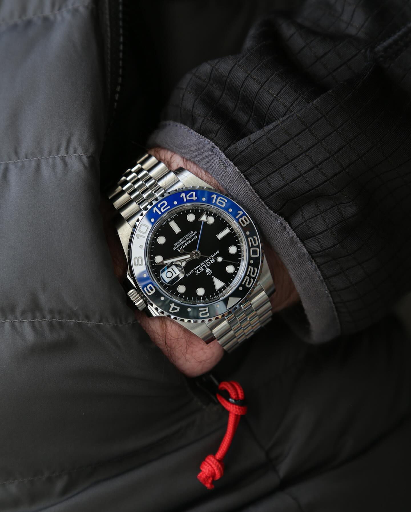 RLX GMT 2 Watch silver black blue