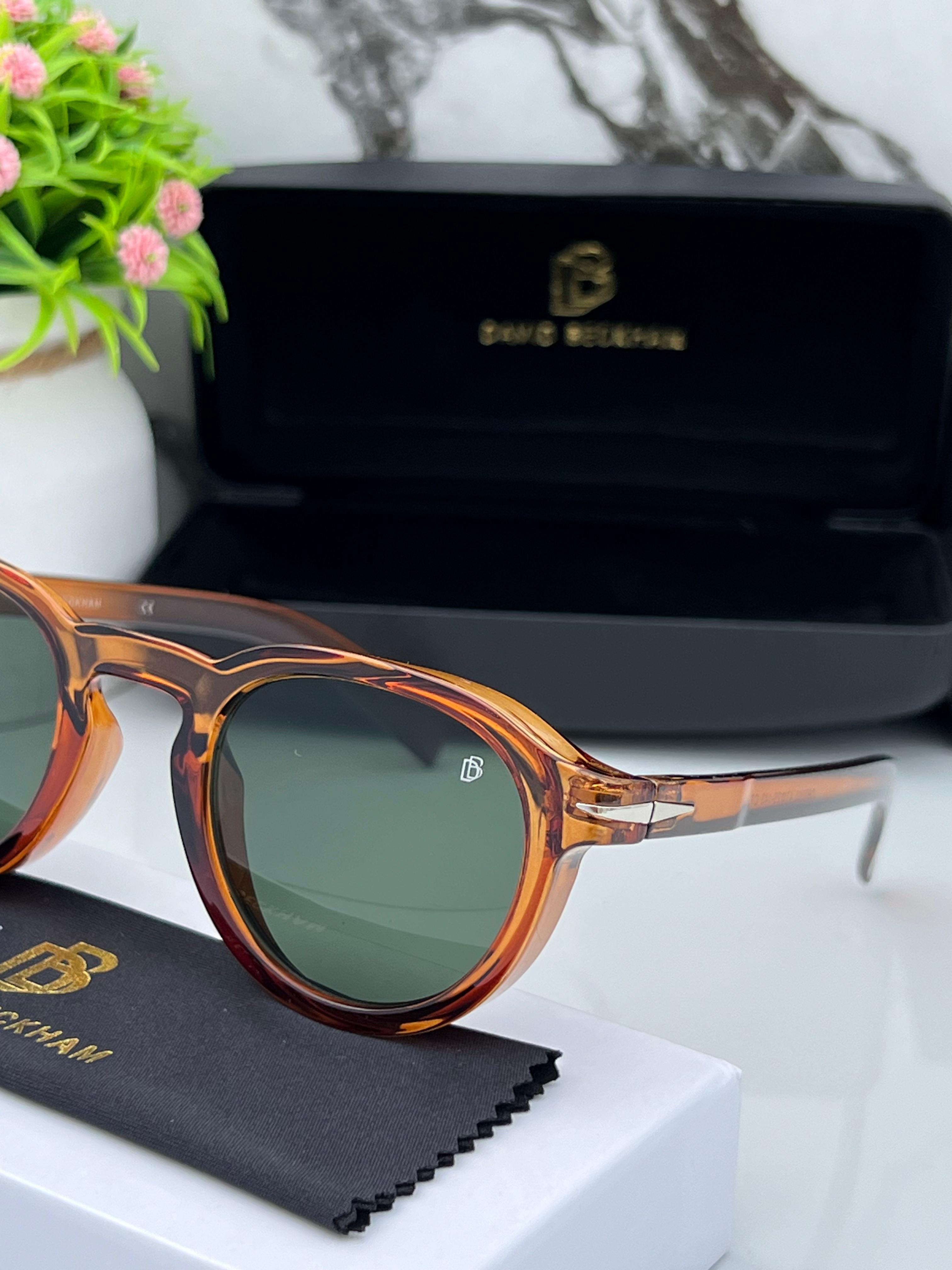 Davi round brown green B